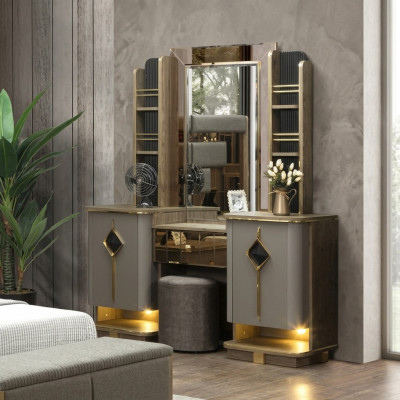 Stijlvolle kaptafel met spiegel Perfect meubilair in de slaapkamer nieuw