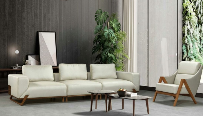 Bankstel 3+1 Zits 3 Fauteuils Sets Stof Woonkamer Set 3-delig