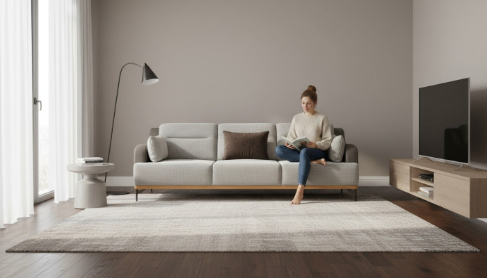 Bankstel 3-zits Design Banken Gestoffeerd Bankstellen Textiel Relax Moderne 225cm