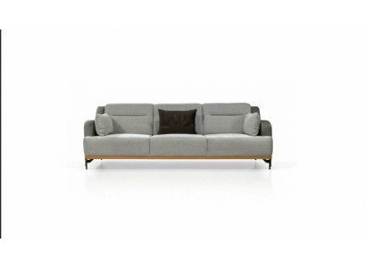 Bankstel 3-zits Design Banken Gestoffeerd Bankstellen Textiel Relax Moderne 225cm