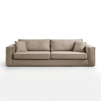 Ontwerp Meubels Moderne Bankstel 3-zits Woonkamer Luxe beige 235cm Bankstellen