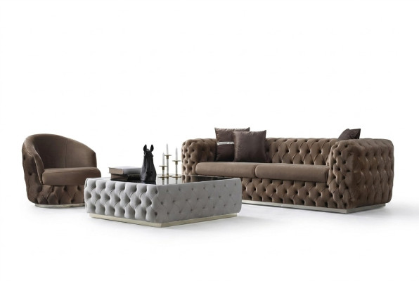 Designer woonkamerset 3 + 1 zits meubels luxe en modern set 2-delig.