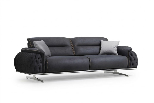 Perfect zacht 3-zits bankstel voor de woonkamer Textiel gestoffeerd meubel nieuw Luxe