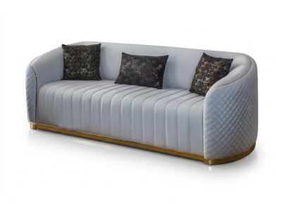 Bank Luxe Woonkamer Modern Driezits Meubelbank 3-Zits Hout Stof