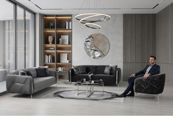 Moderne bankstel set 3 delig woonkamer luxe bankstel 3+3+1 zits meubels