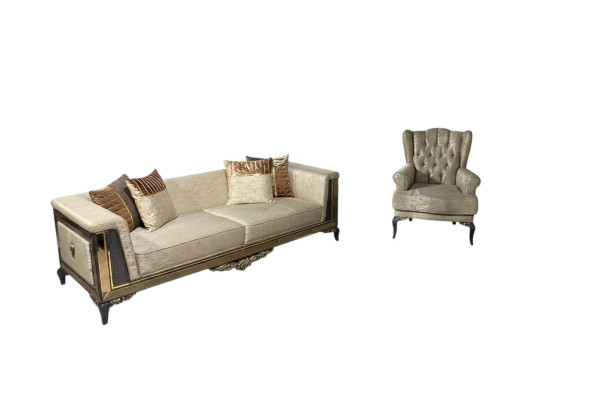Ontwerp banken gestoffeerde banken textiel relax bankstel 3+1 zits set