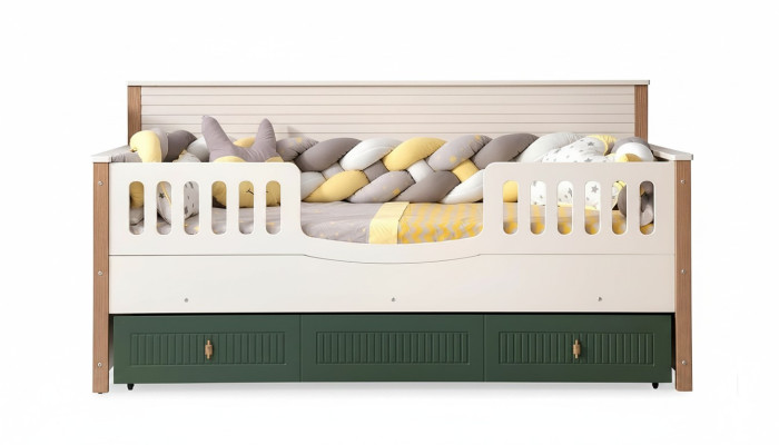 Bedframe kinderbed bed kinderkamer kinderkamermeubels Licht hout