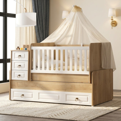 Stijlvol kinderbed van licht hout luxueus bedframe Perfect nieuw