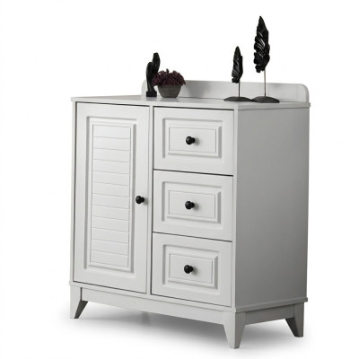 Luxe witte stijlvolle commode voor baby houten meubels voor kinderkamer