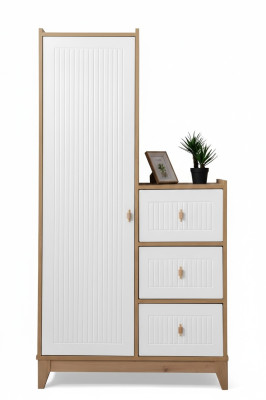 Luxe kledingkast wit houten kast ontwerp voor kinderkamer nieuwheid