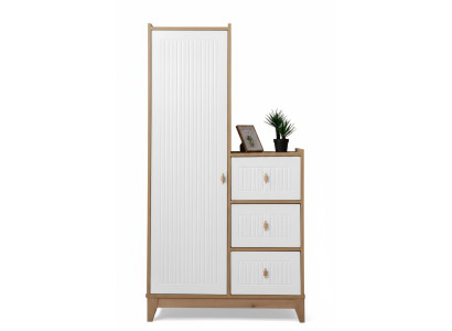 Luxe kledingkast wit houten kast ontwerp voor kinderkamer nieuwheid
