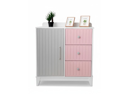 Ladenkast in kinderkamer Moderne elegant ladenkast hout meerkleurige meubels