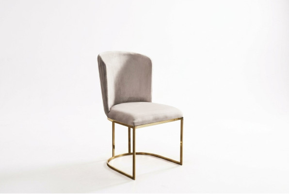 Stoel Eetkamerstoel Beige Keukenstoel Leunstoel Luxe Modern Noviteit