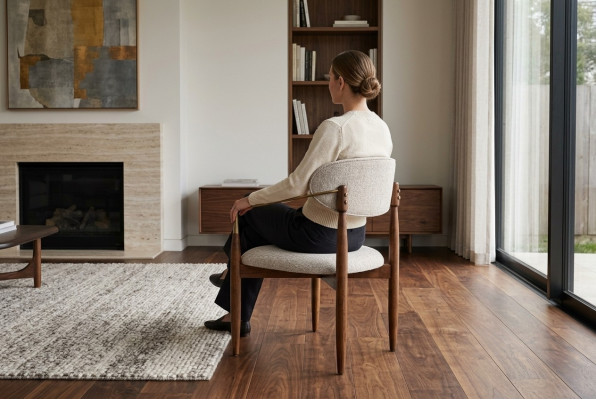Perfect witte keukenstoel luxe eetkamer meubels met bruine poten