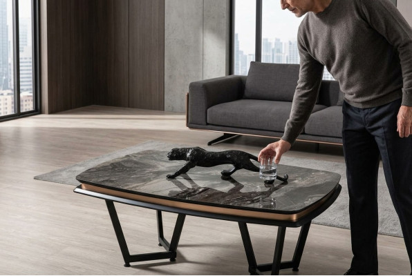Perfect salontafelontwerp luxe woonkamer moderne houten nieuwigheid.