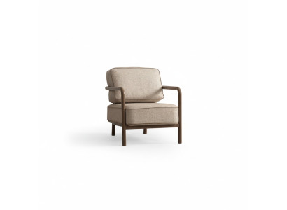Moderne beige fauteuil eenzitter design woonkamer leunstoel