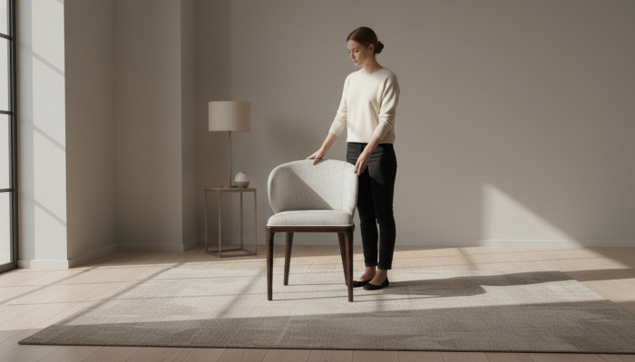 Exclusieve grijze stoel eetkamer moderne stoelen designer gestoffeerde stoel
