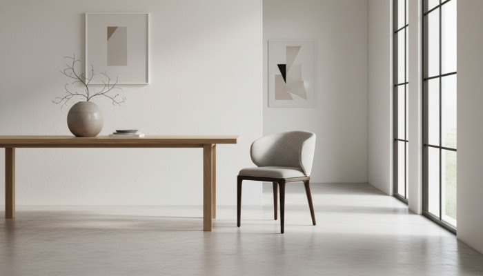 Exclusieve grijze stoel eetkamer moderne stoelen designer gestoffeerde stoel
