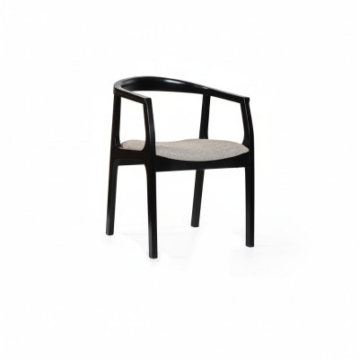 Zwarte beige eetkamerstoel eetkamerstoelen ontwerper fauteuils