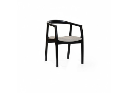 Zwarte beige eetkamerstoel eetkamerstoelen ontwerper fauteuils