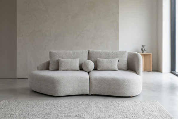 Moderne lichtgrijze 3-zits woonkamer driepersoons luxe bankstellen sofa's