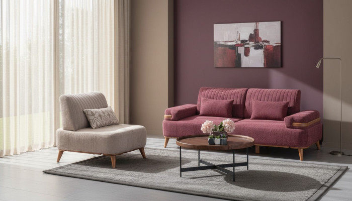 Tweekleurige woonkamersofaset ontwerper meubels 3-zits luxe fauteuil.