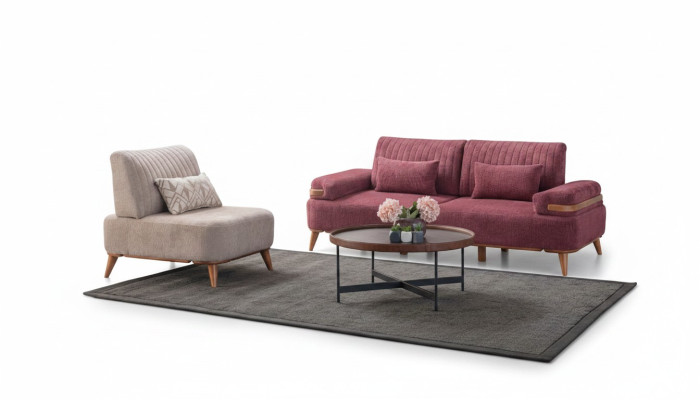 Tweekleurige woonkamersofaset ontwerper meubels 3-zits luxe fauteuil.