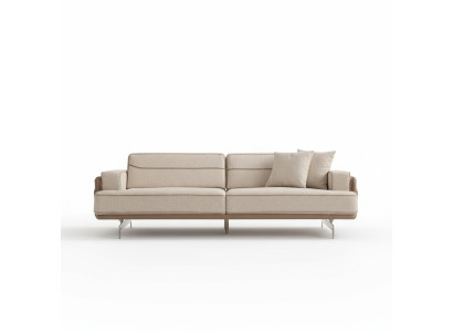 Exclusieve Beige bank 3 zits Moderne meubels Woonkamer Beklede bank