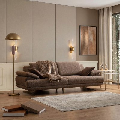 Stijlvolle driezits woonkamerbank Luxe 3-zits exclusieve bank.