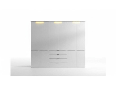 Witte kledingkast 4 laden Slaapkamerkasten Houten meubels