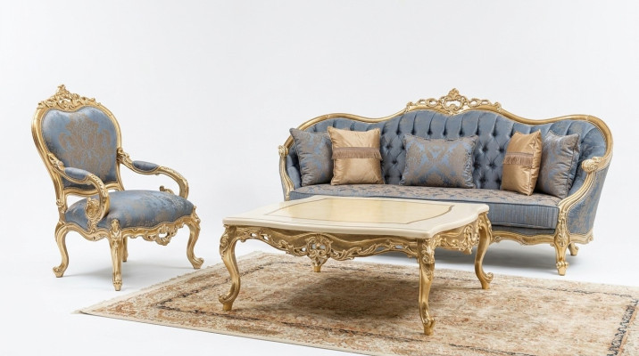 Klassieke grijze woonkamerbanken Chesterfield bankstellen Driezits fauteuil