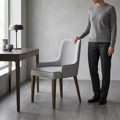 Eetkamerstoel Keukenstoel Eetkamerstoelen Nieuw Textiel Massief Hout