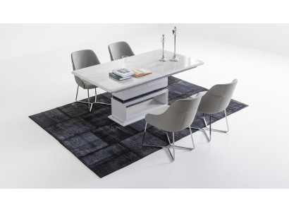 Modern eetkamerset bestaande uit 5-delige eettafel en 4 stoelen nieuwigheid.