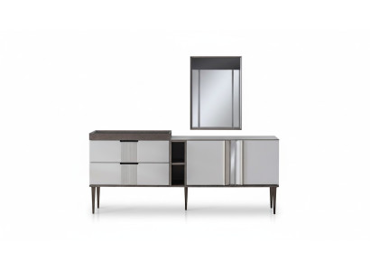 Luxe eetkamerset Exclusieve dressoir met 2x spiegelset Nieuwheid
