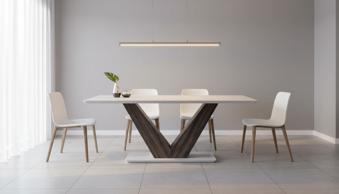 Designer Eettafel Moderne meubels in eetkamer Wit Exclusieve nieuwigheid