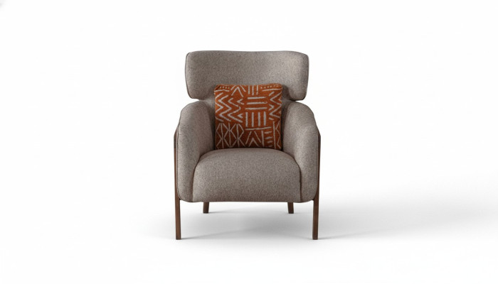 Moderne Beige Fauteuil Woonkamer Textiel Luxe Design Meubels Lounge Club
