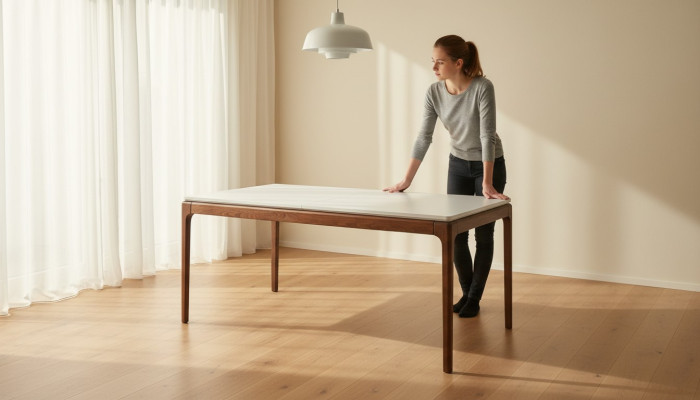 Exclusieve designer eettafel moderne meubels in wit design voor eetkamer.
