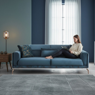Moderne bank 3-zits luxe groen design meubels in woonkamer banken 235cm.
