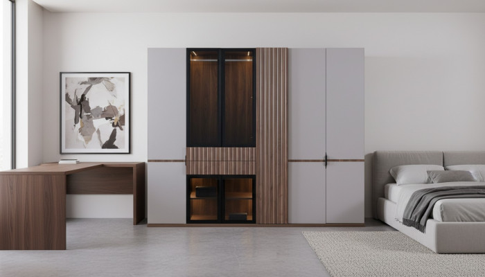 Kast Kledingkast Slaapkamer Kasten Modern Hout Luxe 260cm