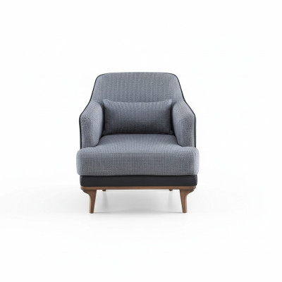 Fauteuil Modern Grijs Woonkamer Zitmeubelen Textiel design Meubels Éénzitter