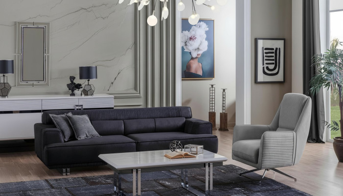 Bankstel 3-zits en fauteuil designer meubels woonkamer bank meubels