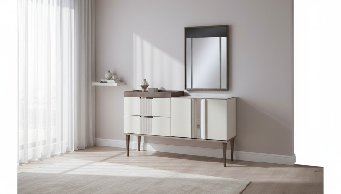 Ontwerp kaptafel met spiegel luxe slaapkamer meubels 2-delige stijl