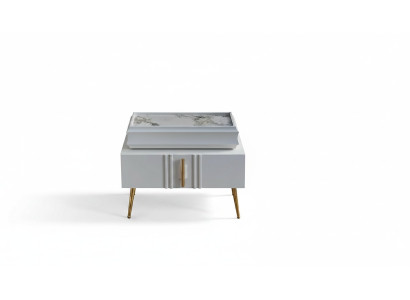 Exclusieve nachtkastjes Designer meubels Beige kleur in slaapkamer nieuw
