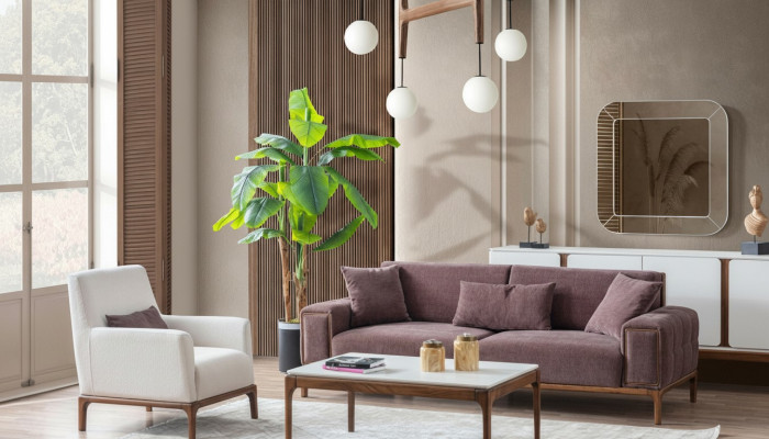 Woonkamerset 3+1 zitsbank salontafel bankstel fauteuil modern design.