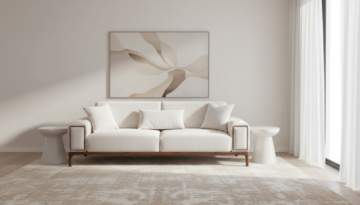 Bankstel 3-zits modern meubilair witte kleur woonkamer luxe driezits