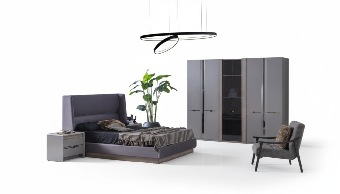Slaapkamer set Bed Kledingkasten Kast Bedden 2x Nachtkastjes 4-delig.