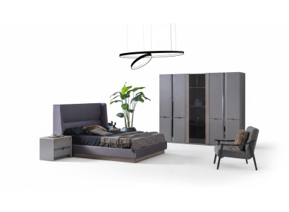Slaapkamer set Bed Kledingkasten Kast Bedden 2x Nachtkastjes 4-delig.
