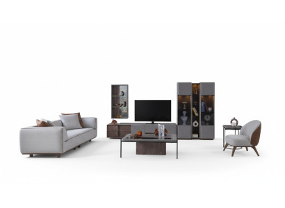 Ontwerper woonkamerset 7-delig. Moderne woonwanden woonkamer wandkast.