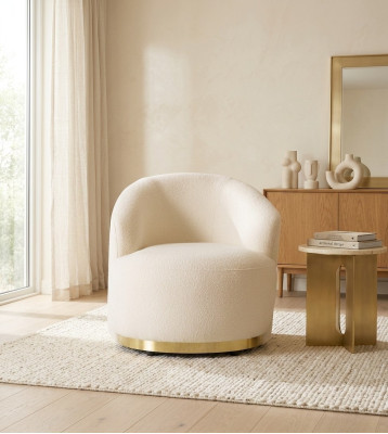 Fauteuil Moderne Wit Woonkamer Textiel Luxe Ontwerp Lounge Club Eenzitter