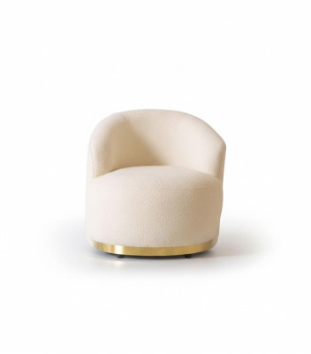 Fauteuil Moderne Wit Woonkamer Textiel Luxe Ontwerp Lounge Club Eenzitter